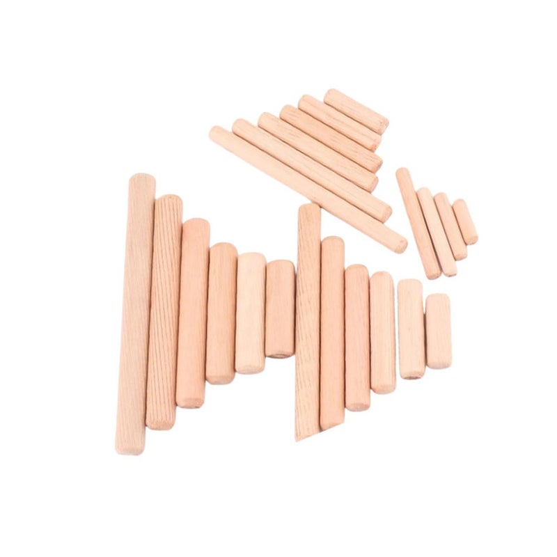Fetoatar 150Pcs Wooden Dowel Pins Kit 5/16x1-5/8 Inch Small Fluted Wood Dowels Pegs Hardwood Pin for Furniture Woodworking Crafts, Furniture, Door, DIY - Image 3